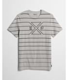 Express Mens Striped Cotton Express Logo Graphic Tee