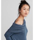 Express Brushed Convertible Cowl Neck Tee