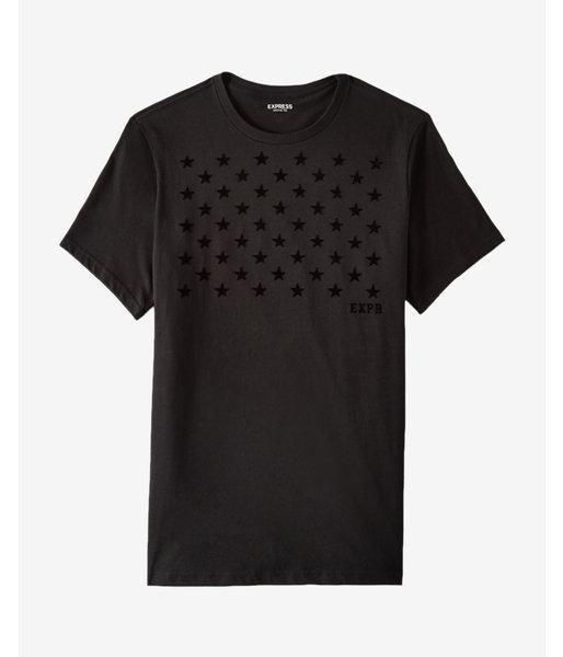 Express Fourth Of July Super Star Crew Neck Graphic Tee