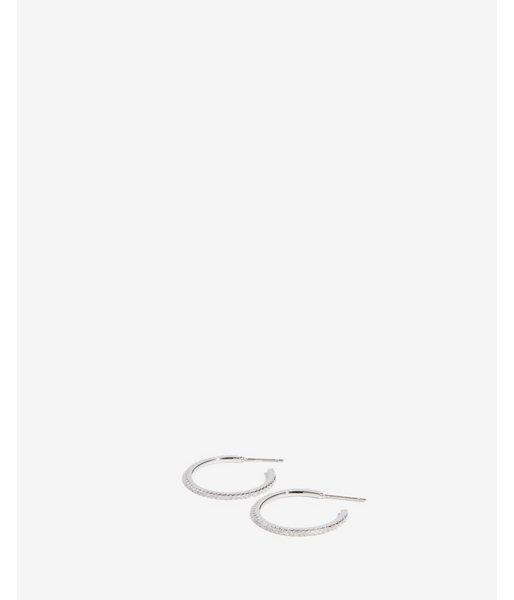 Express Womens Thin Post Back Open Hoop Earrings