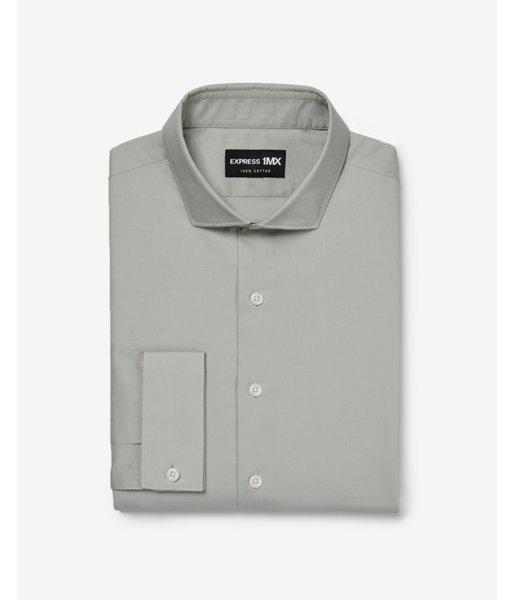 Express Mens Slim Stretch Cotton French Cuff 1mx Dress