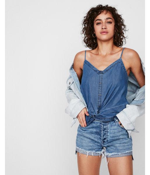 Express Womens Twist Front Denim Cami