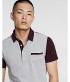 Express Flex Stretch Color Block Textured Polo