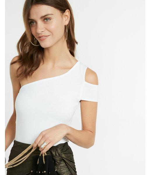 Express One Shoulder Cut-out Tee