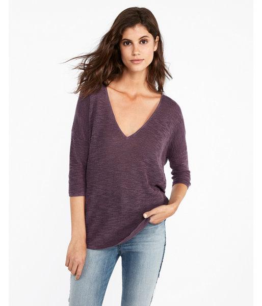 Express Womens V-neck Slub London Tunic