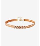 Express Womens Stone Cluster Multi-strand Choker Necklace