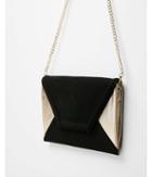 Express Womens Convertible Metallic Envelope Clutch