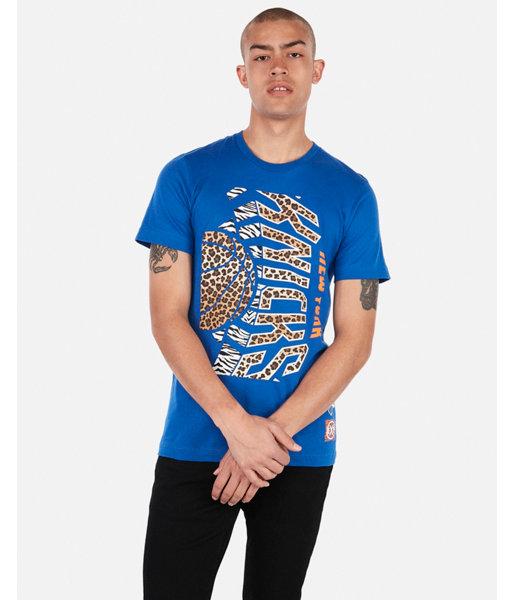 Express Mens New York Knicks Nba Crew Neck Graphic Tee
