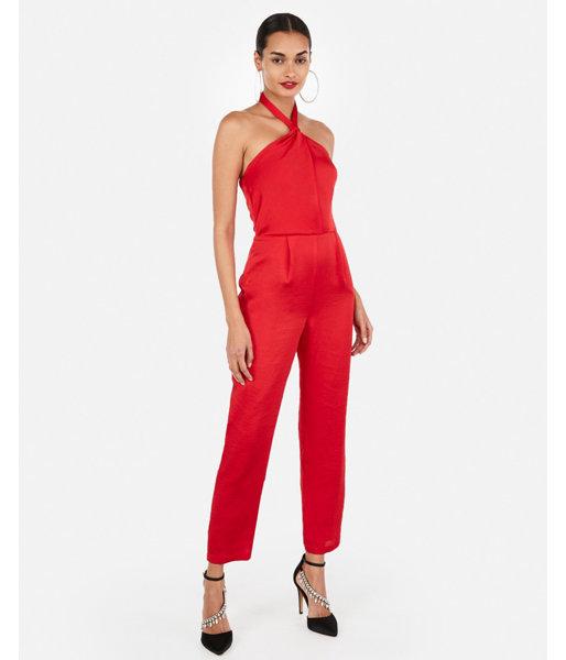 Express Womens Halter Neck Jumpsuit