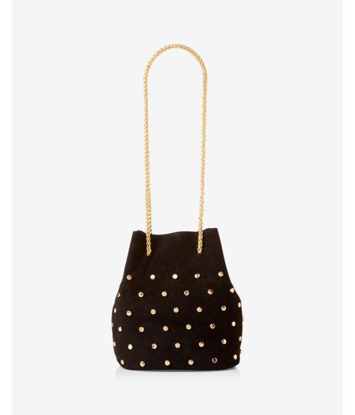 Express Womens Street Level Studded Bucket Bag