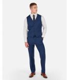 Express Mens Blue Wool-blend Stretch