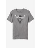 Express Men's Tees Gray Turn Up Triangle Graphic T-shirt