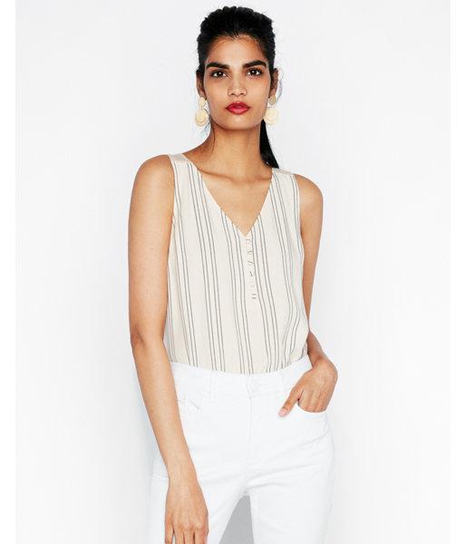 Express Womens Striped Button Front Hudson Tank