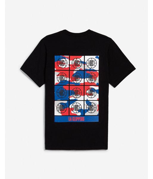 Express Mens Los Angeles Clippers Nba Camo Graphic Tee