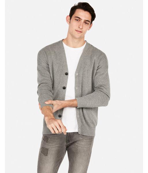 Express Mens Drop Shoulder Cardigan