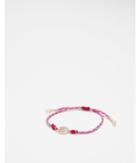 Express Womens Pink Hamsa Pull-cord Bracelet