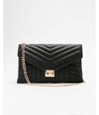 Express Womens Front Lock Quilted Clutch