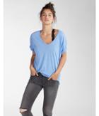 Express Burnout Rolled Sleeve Wedge Tee