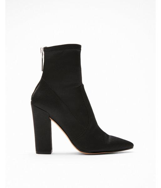 Express Womens Dolce Vita Satin Elana Booties