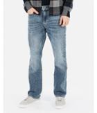 Express Mens Classic Boot Light Wash Soft Cotton Stretch + Jeans
