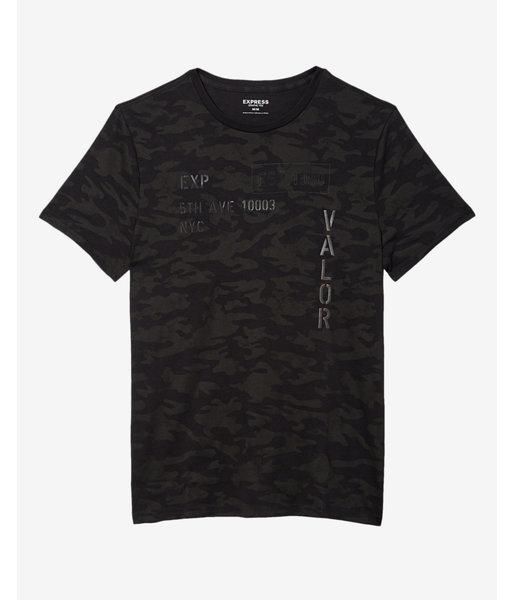 Express Valor Camo Graphic Tee