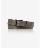 Express Mens Distressed Leather Buckle Belt