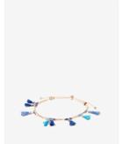 Express Womens Blue Mini Tassel Pull-cord Bracelet