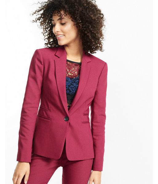 Express Womens 24 Inch One Button Jacket