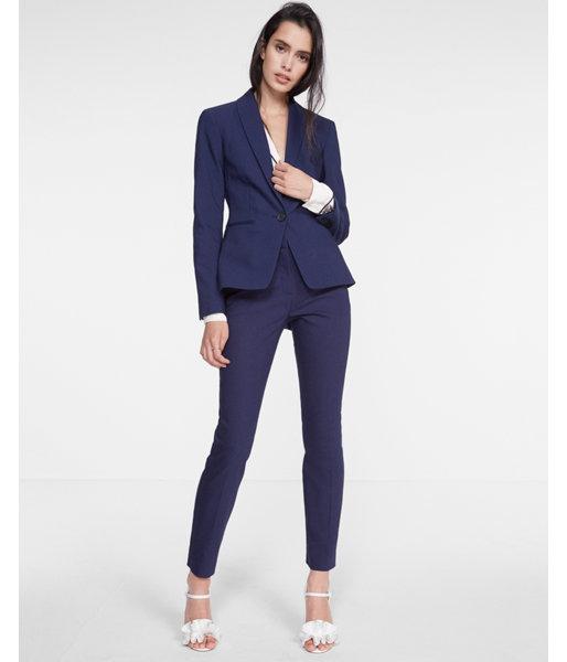 Express Womens 24 Inch Shawl Collar One Button Jacket