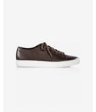 Express Mens Brown Low Top Lace-up
