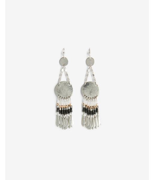 Express Womens Beaded Dreamcatcher Drop Earrings