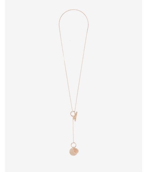 Express Womens Disc Pendant Necklace