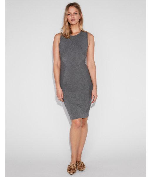Express Womens Mixed Pattern Ribbed  Dress