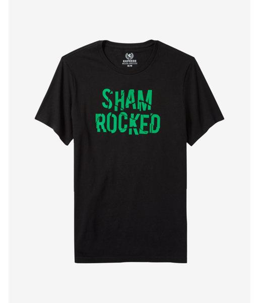 Express Mens Sham Rocked Graphic Tee