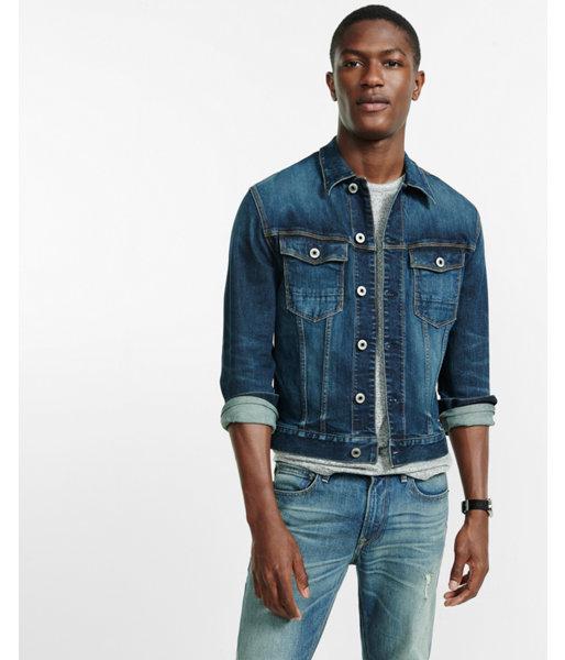 Express Mens Denim Trucker Jacket