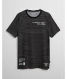 Express Mens Striped Human State Of Mind Graphic Tee