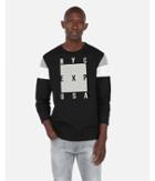 Express Mens Express Mens Express Nyc Color Block Sleeve Fleece Crew Neck