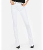 Express Womens White Mid Rise Stretch Skyscraper Jeans