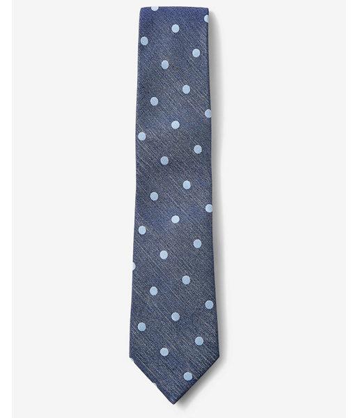 Express Mens Narrow Polka Dot Cotton Blend Tie