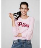 Express Womens Velour Friday Pullover