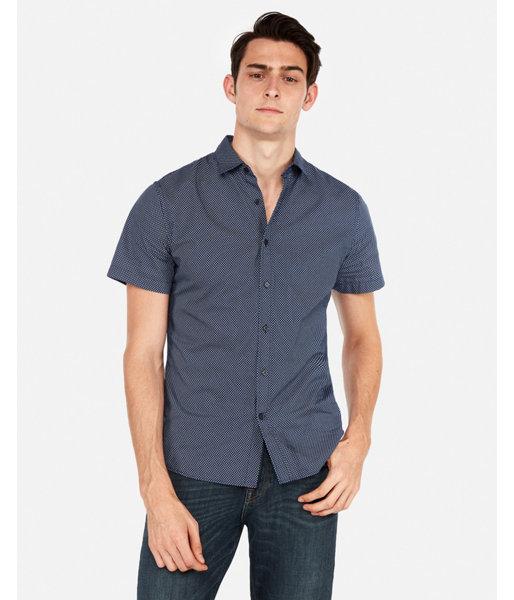 Express Mens Slim Dot Short