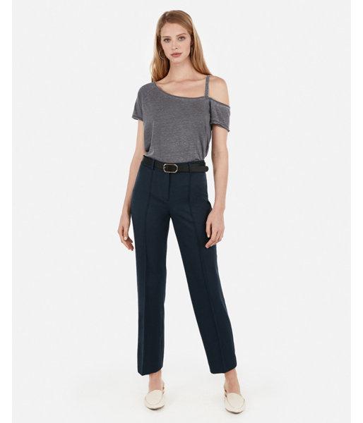 Express Womens One Shoulder Raglan Tee
