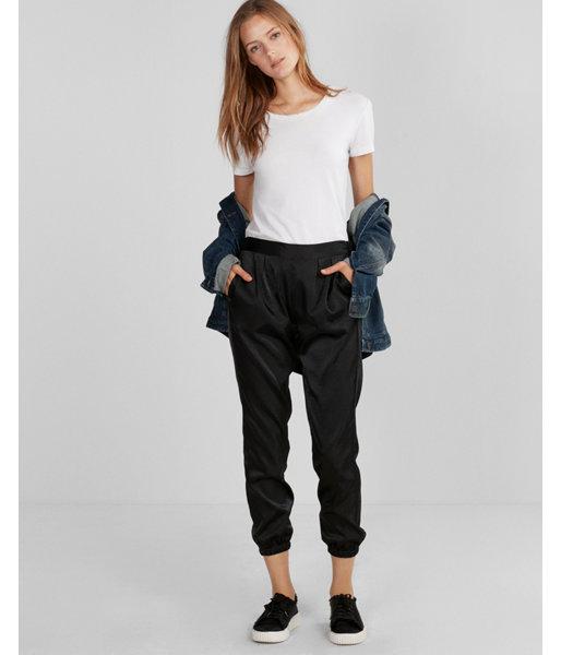 Express Satin Jogger Pants