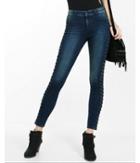 Express Womens High Waisted Lace-up Jean