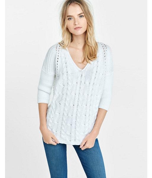 Express Womens Cable Knit Express London Tunic