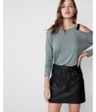 Express Womens D-ring Strap Shoulder Dolman Tee