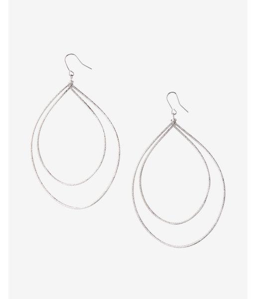 Express Textured Double Teardrop Earrings