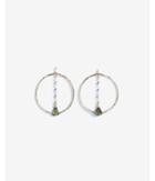 Express Womens Feather Circle Drop Earrings