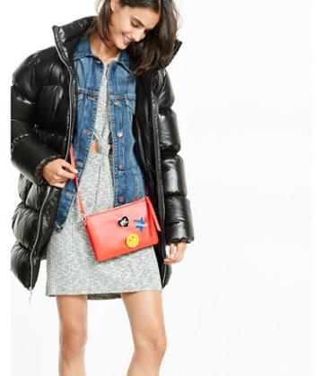 Express Womens Long Puffer Coat