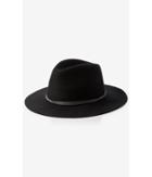 Express Women's Hats Black Wool Felt Fedora
